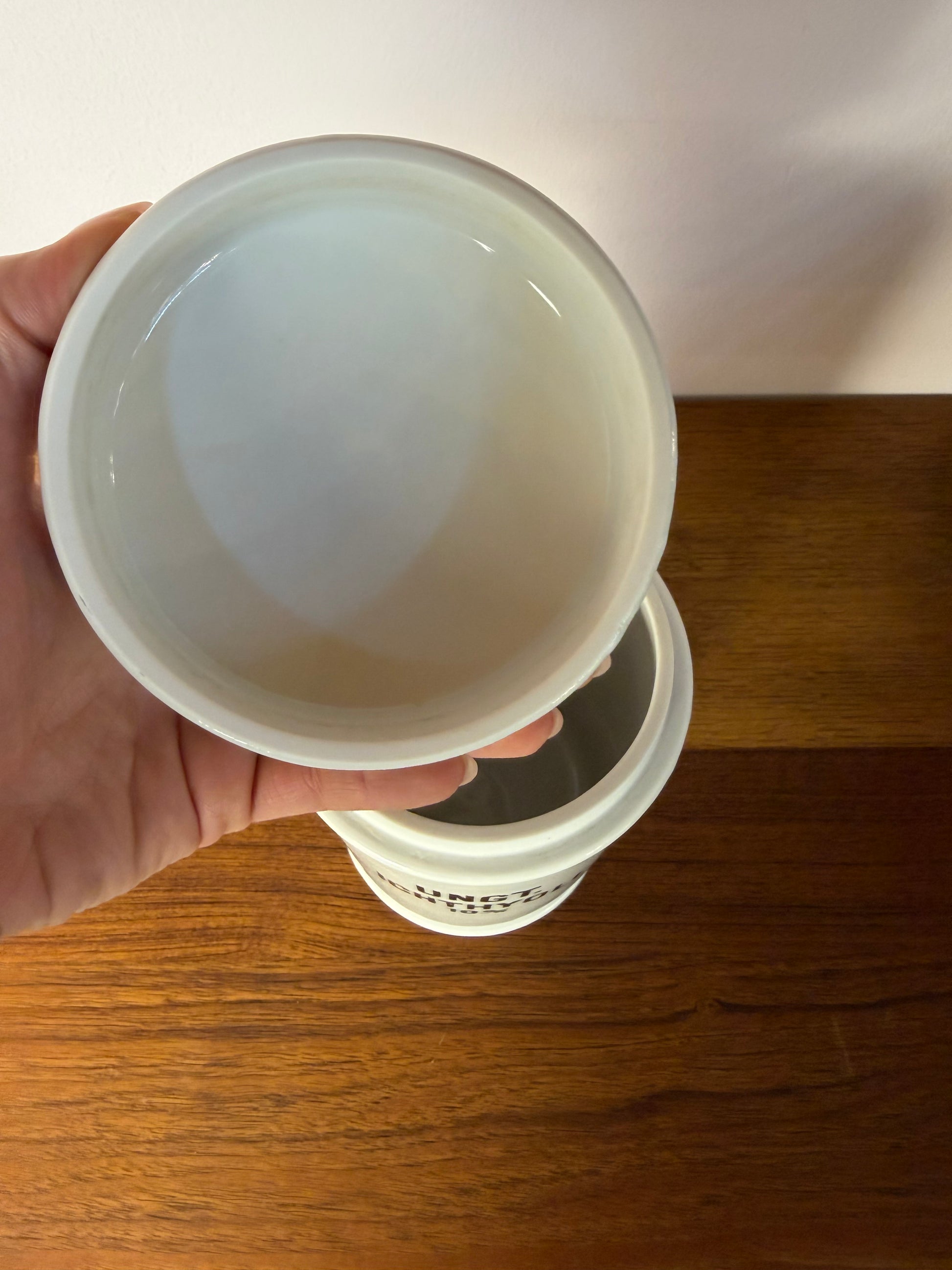 Apothekerdose Ungt. Ichthyolo 10% weiß Porzellan - 1000 ml