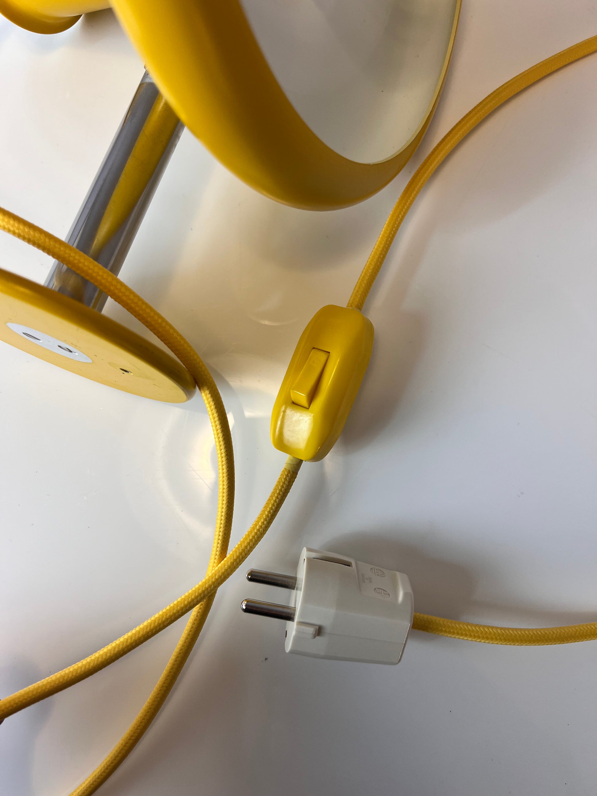 Wandlampe Optima gelb von Hans Due für Fog & Mørup
