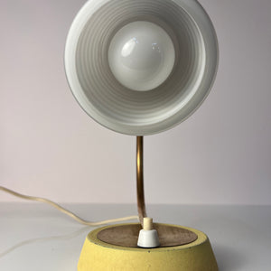 Schreibtischlampe Messing mit Glasschirm