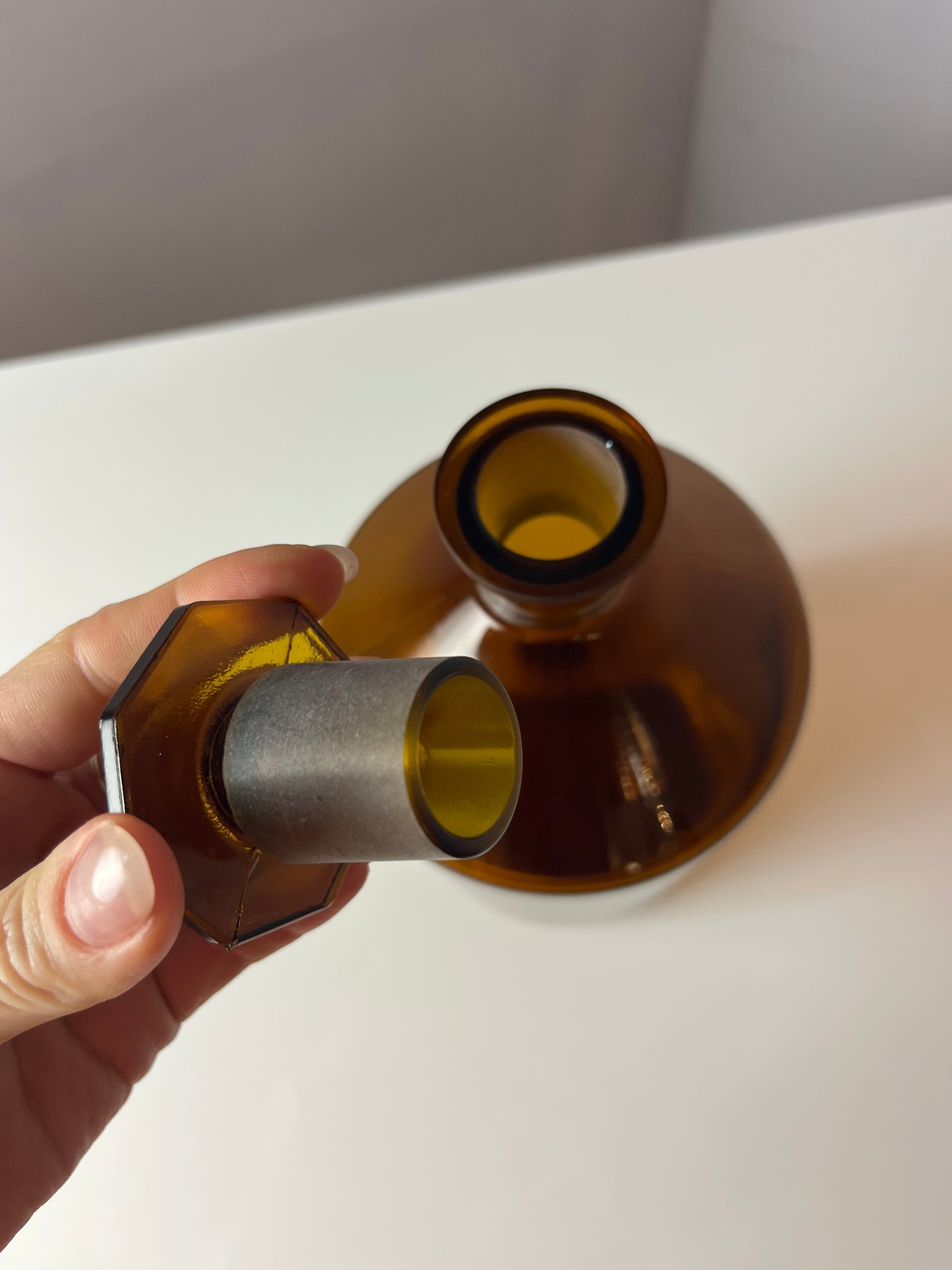 Apothekerglas braun von Glaswerk Wertheim