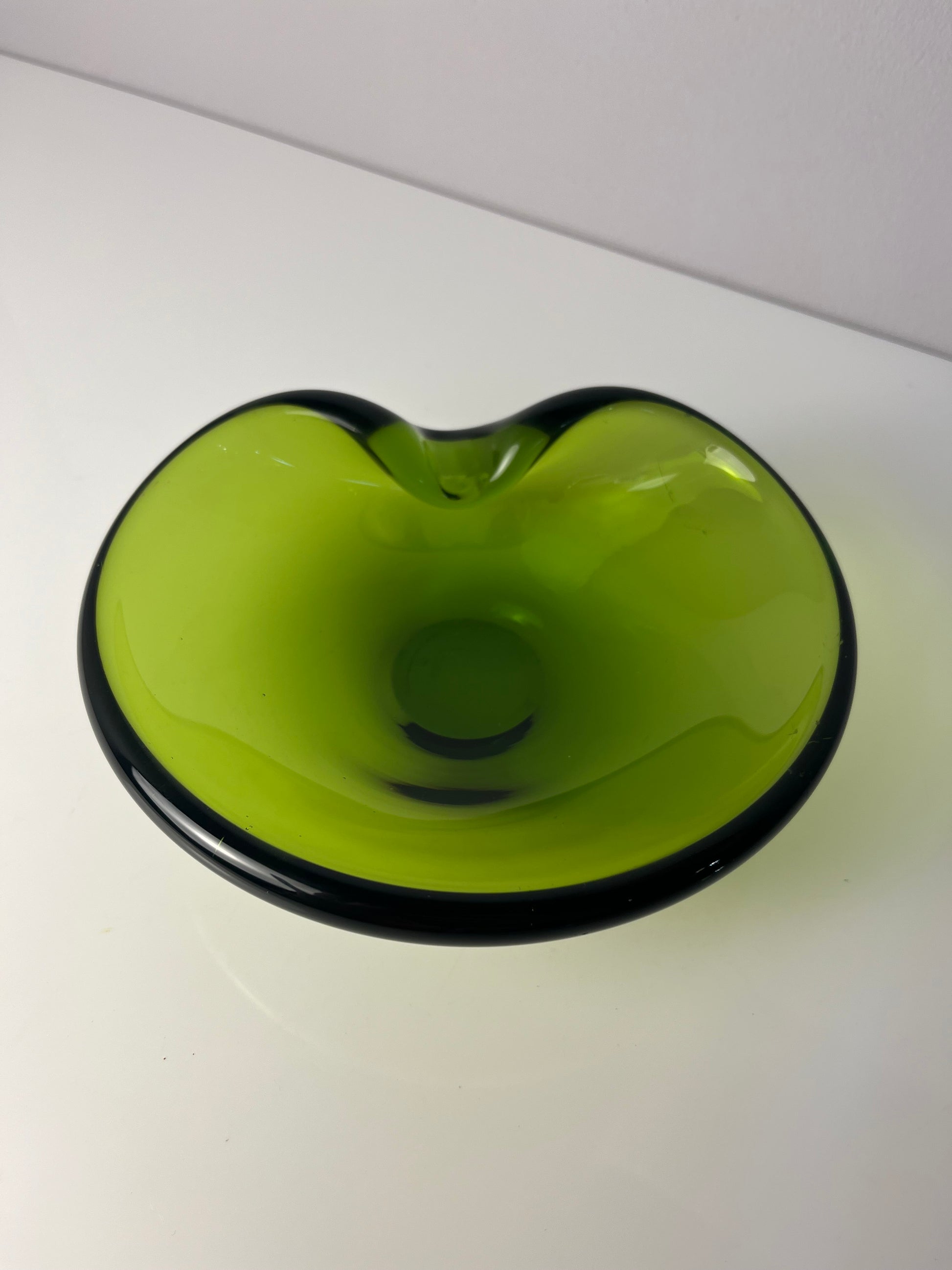 Aschenbecher grün Glas von Holmegaard