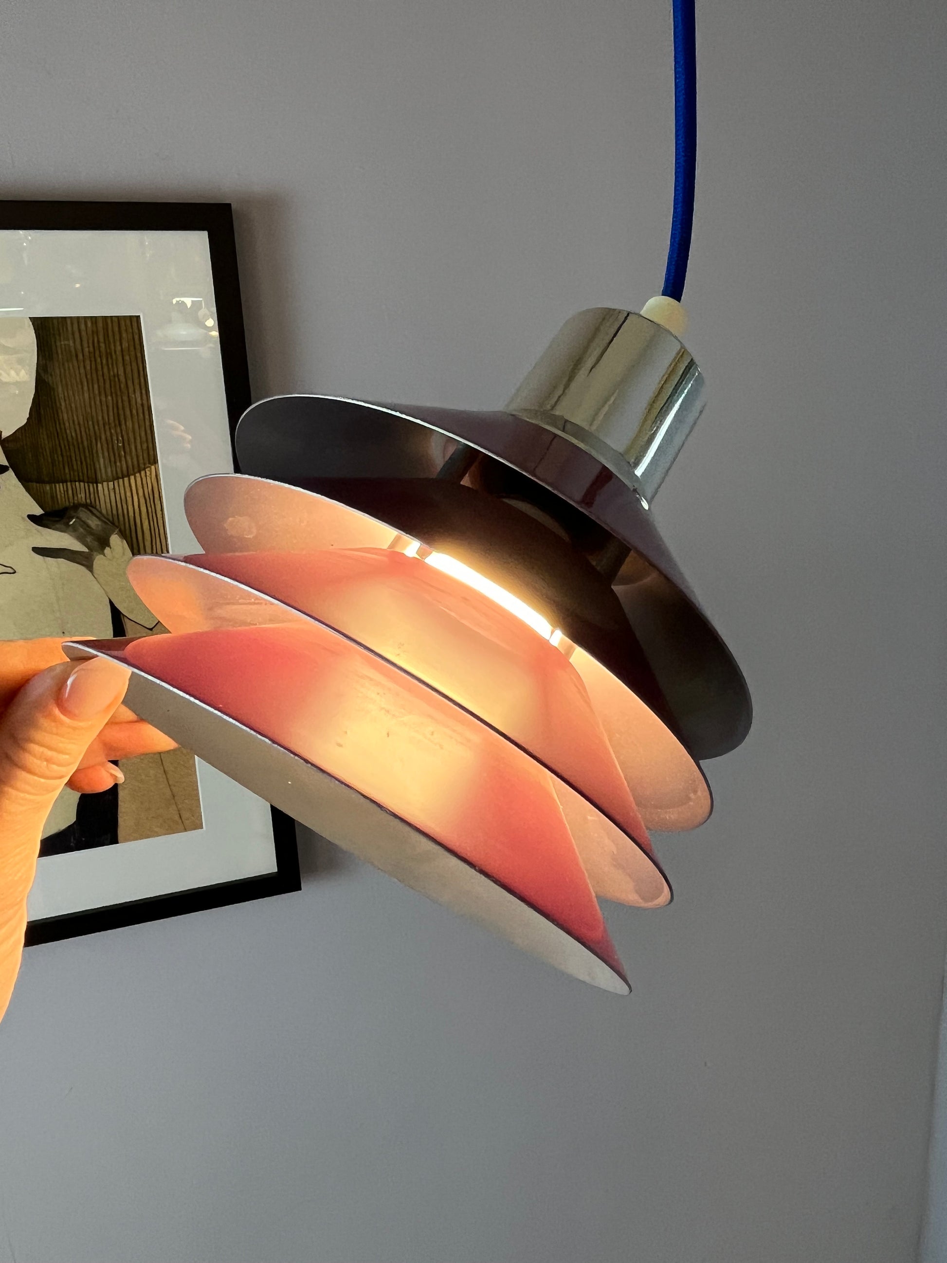 Lamellenlampe Himbeer von Design Light