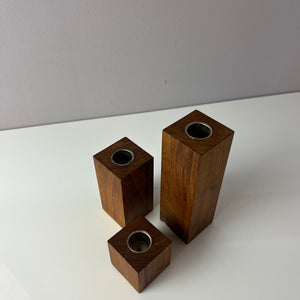 Set: Trio Kerzenständer Teak