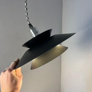 Lamellenlampe schwarz aus Dänemark