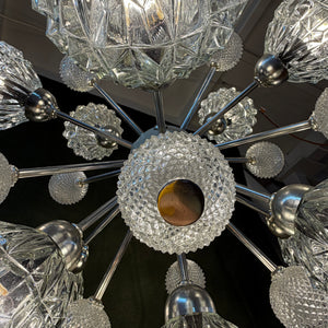Sputnik Kronleuchter von Elektrofém ISZ