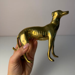Set: 2 Windhunde Messing aus Dänemark