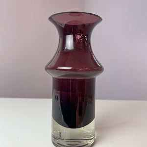Vase lila Glas von Nanny Still für Riihimäen Lasi