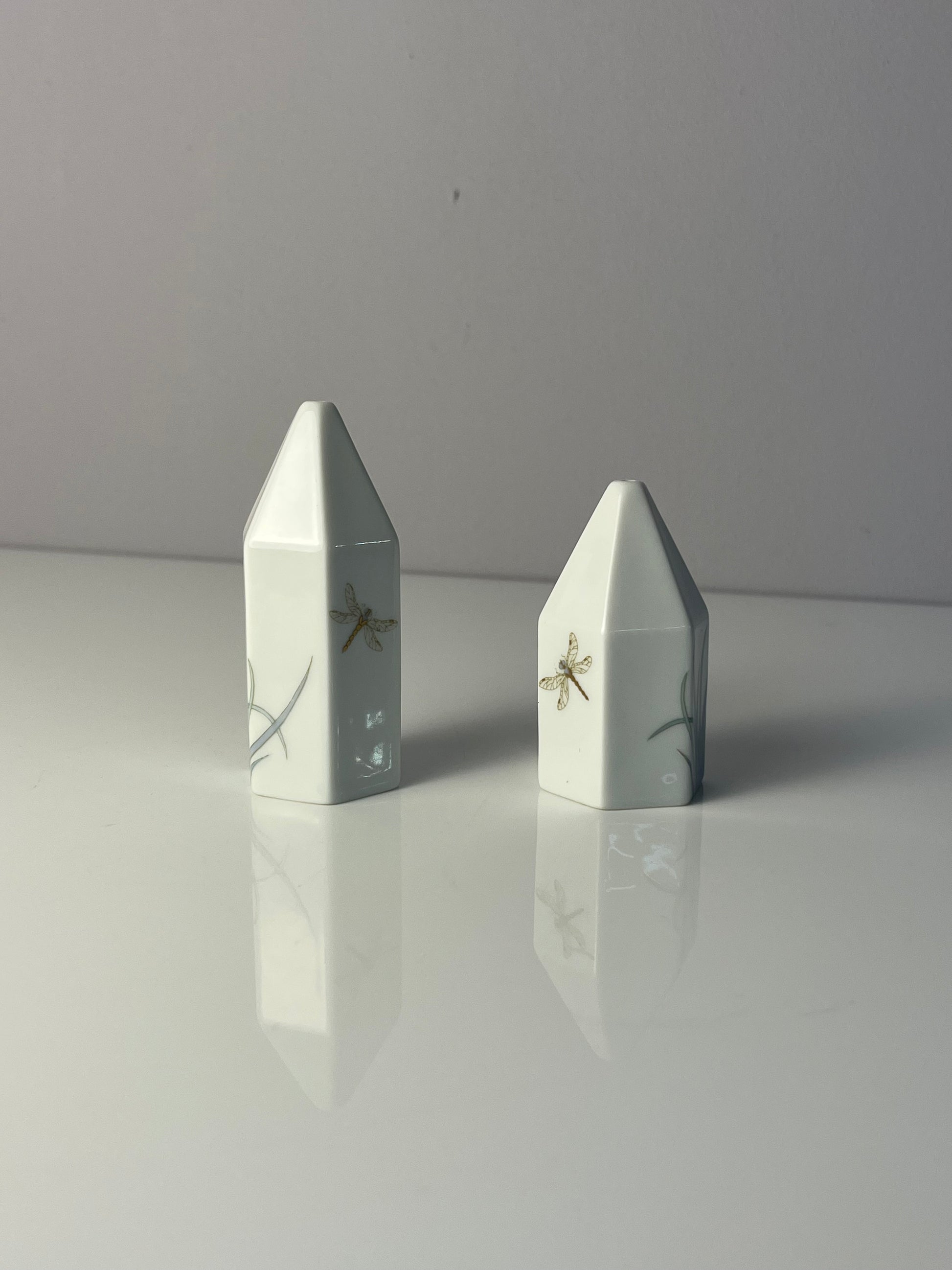 Set: Salz- & Pfefferstreuer Polygon Libelle von Tapio Wirkkala für Rosenthal Studio Line