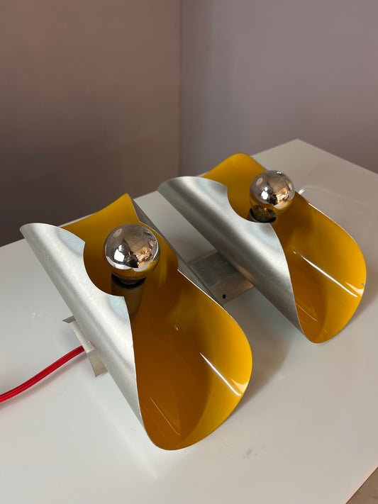 Wandlampe gelb silber von Massive