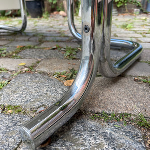 Schreibtisch weiß Fiberglas Chrom von 2 INN Lissone