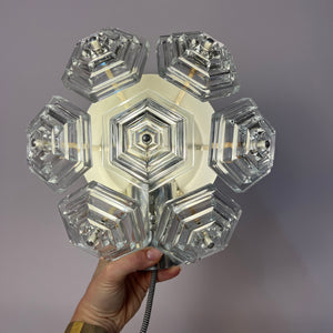 Wandlampe Eiskristall von VEB Kristallleuchtenbau Ebersbach