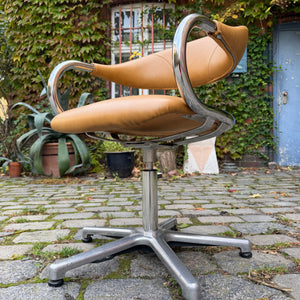Drehstuhl Chrom Leder von Olymp
