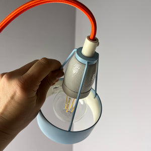 Hängelampe Typ 16800 blau von Louis Poulsen  neu lackiert