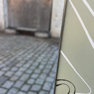 Wandgarderobe mintgrün mit Spiegel, Schrank & Schirmständer