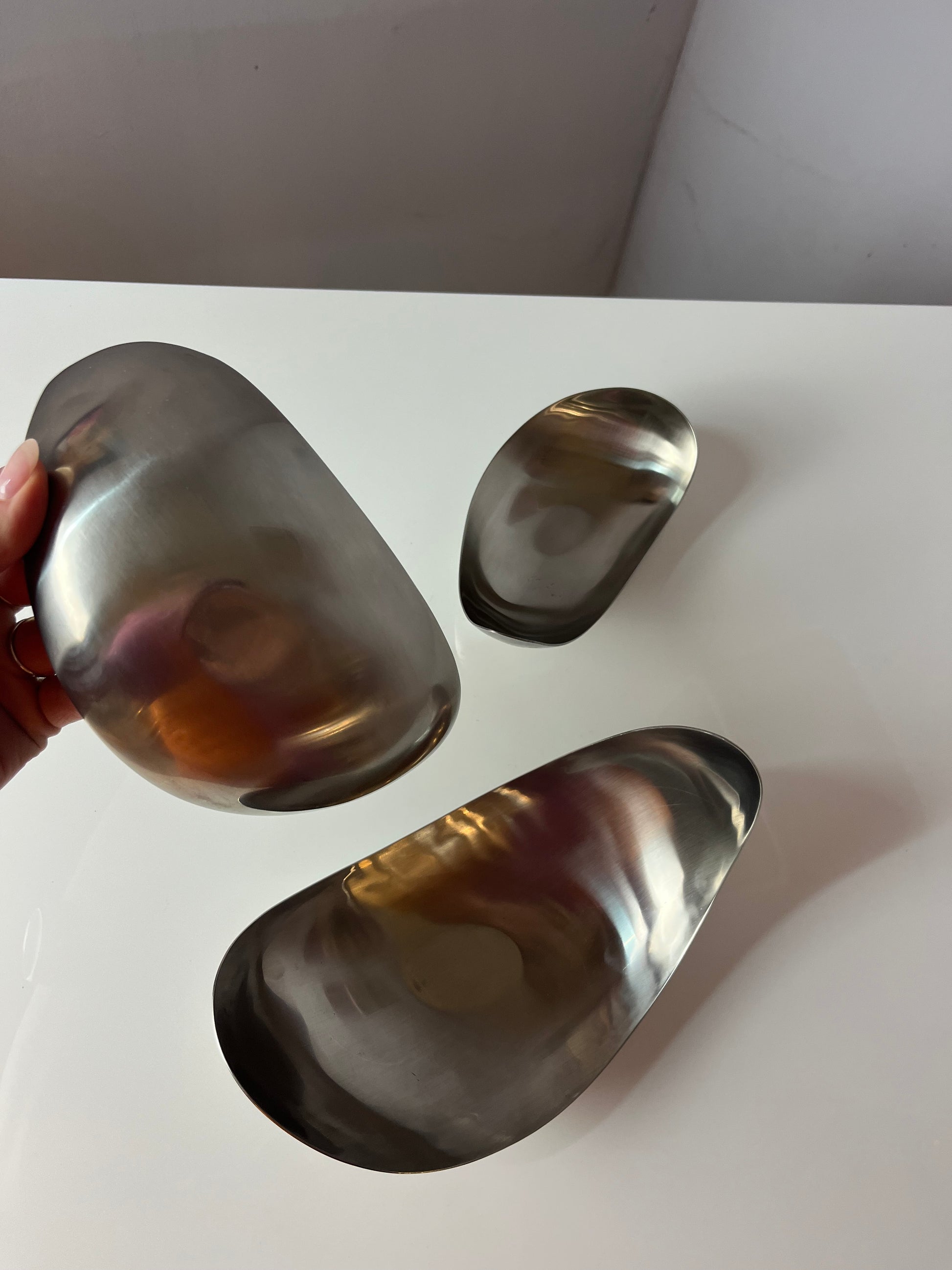 Set: Servierschalen Leaf von Helle Damkjær für Georg Jensen