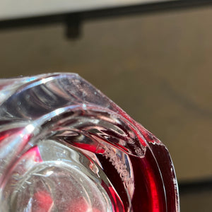 Set: 2 Vasen weinrot Glas von J.G. Durand für Luminarc