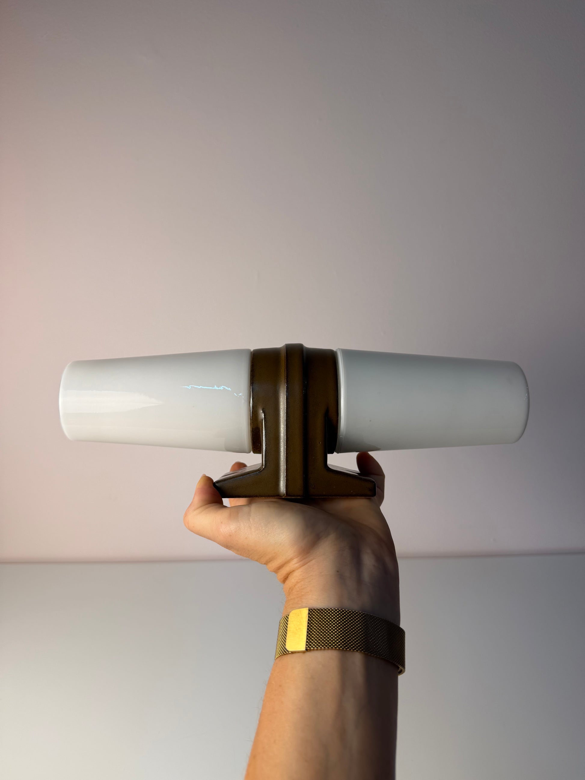 Wandlampe Modell 6060 braun von Sigvard Bernadotte für Ifö