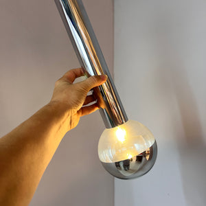 Hängelampe Big Globe Chrom 39 cm von Motoko Ishii für STAFF