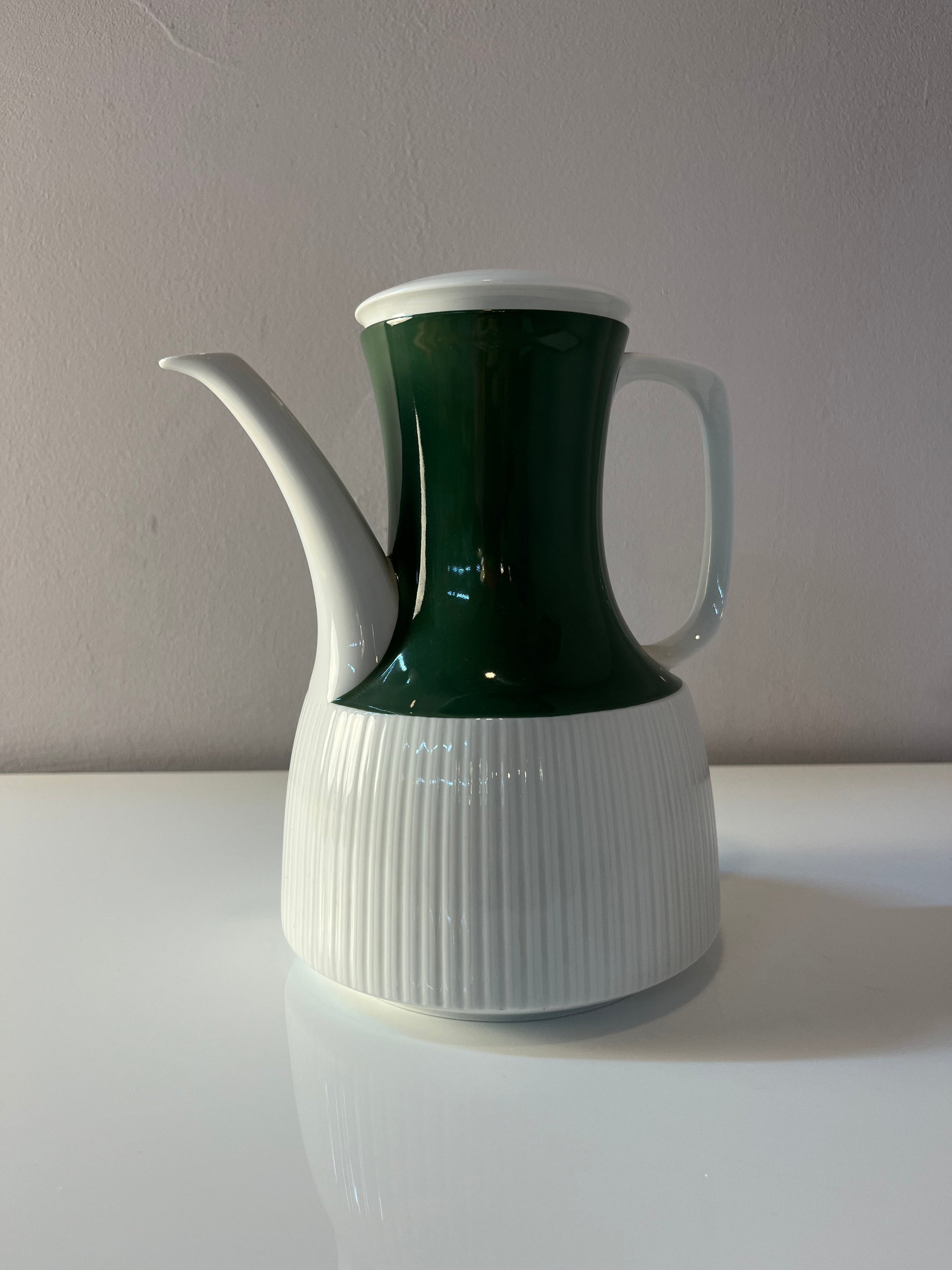 Kaffeekanne Modulation Secunda grün von Tapio Wirkkala für Rosenthal
