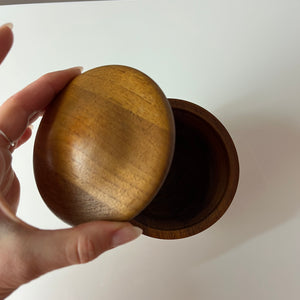 Dose Teak mit Deckel