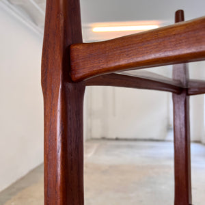 Regal Teak mit Acrylglasplatten aus Däenmark