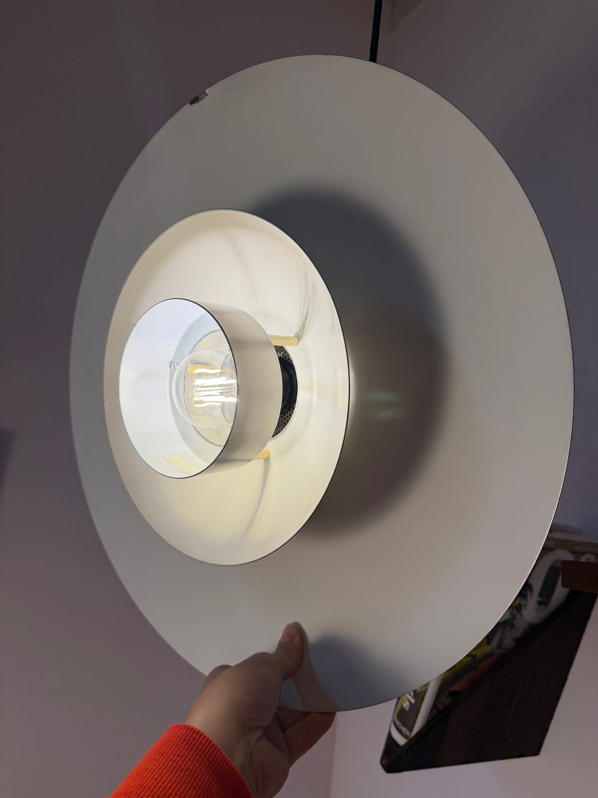 Lamellenlampe Leto silber kupfer von Top Lamper