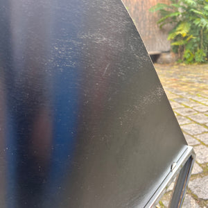 Sessel Mondi braun schwarz Chrom von Jouko Järvisalo für Inno Interior Oy - neu gepolstert