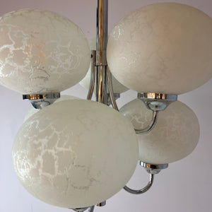 Kronleuchter mit 6 Kugeln von Richard Essig für Hustadt