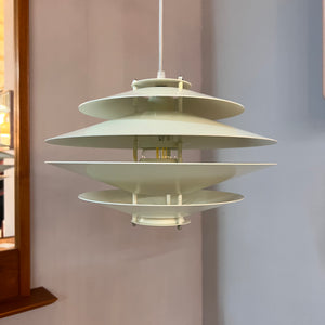 Lamellenlampe weiß
