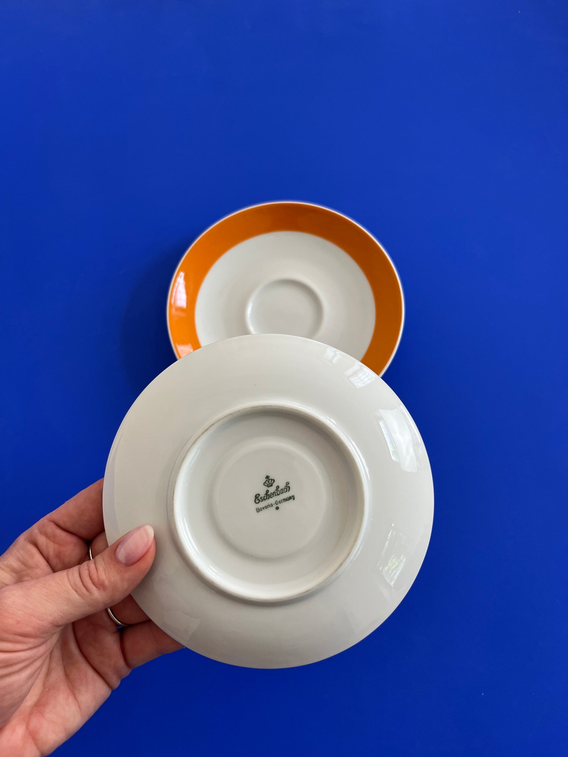 Porzellanservice orange braun von Eschenbach Bavaria