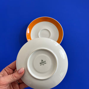 Porzellanservice orange braun von Eschenbach Bavaria