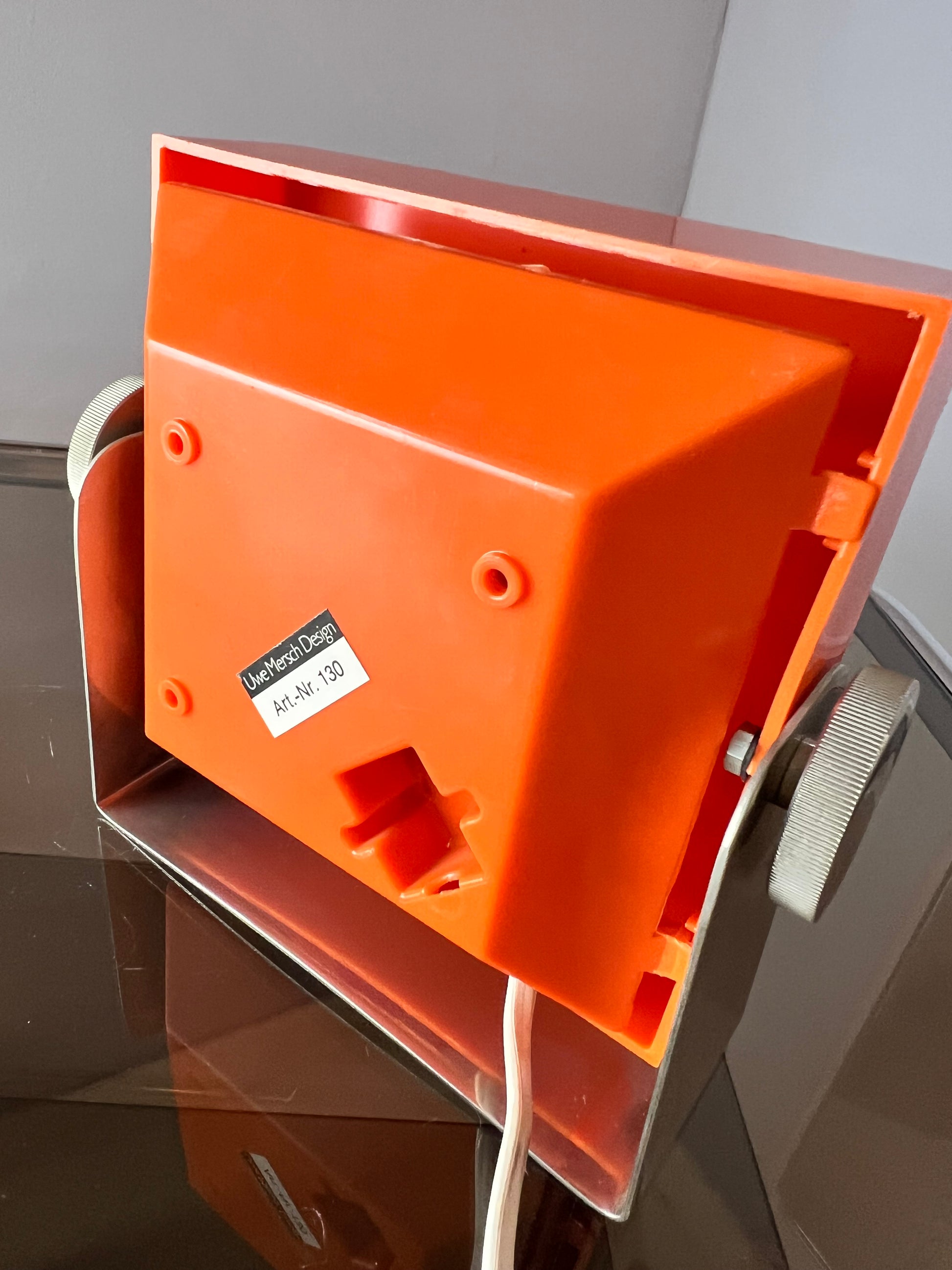 Tischlampe orange von Uwe Mersch