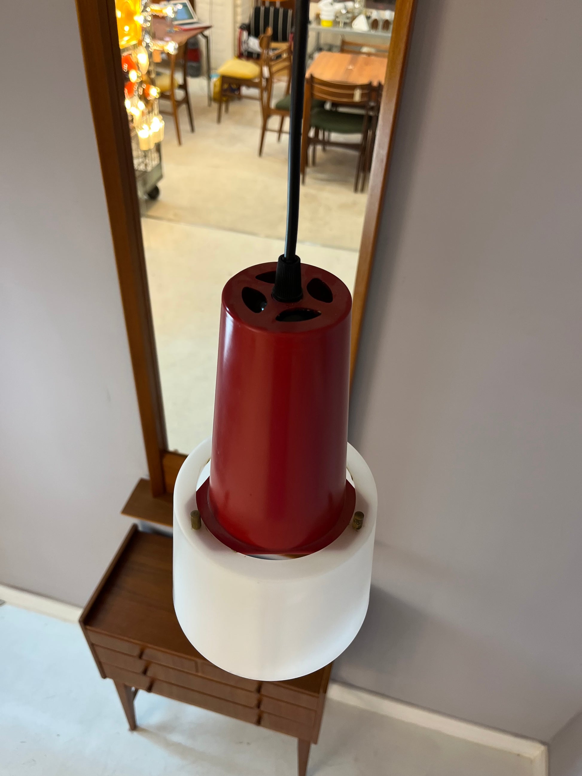Küchenlampe rot weiß Kunststoff von Philips Holland