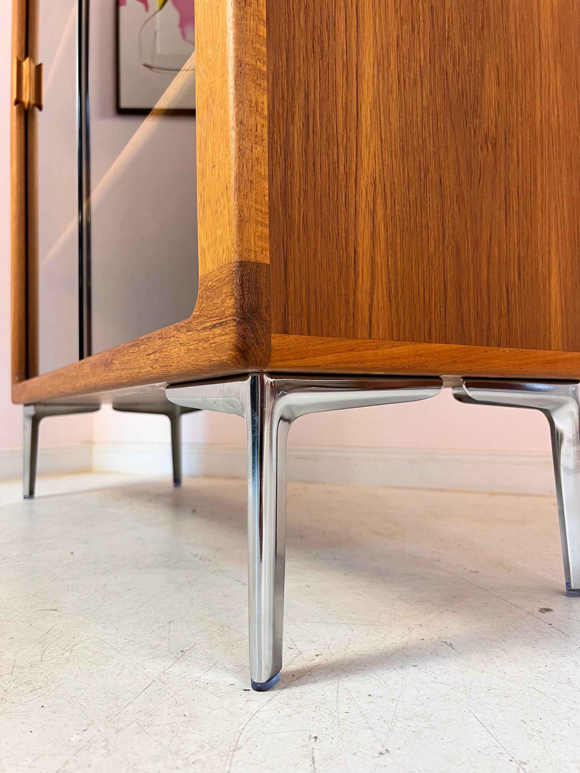 Vitrinenschrank Teak von Silkeborg Møbelfabrik