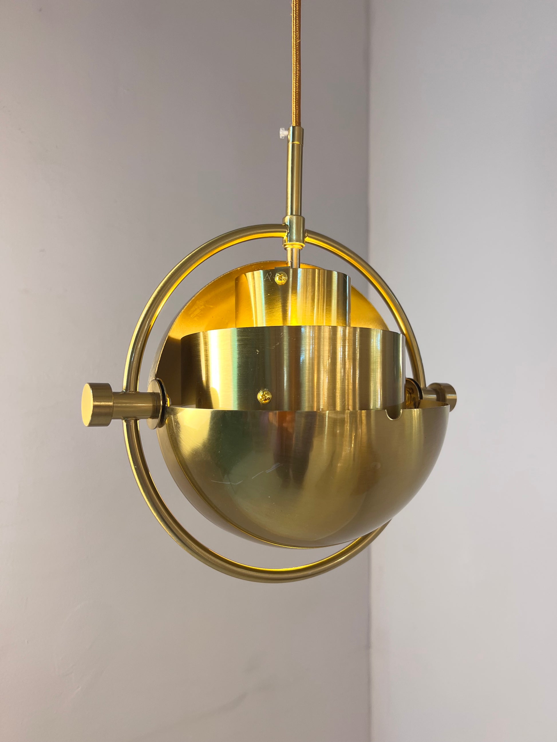 Hängelampe Multi-Lite Messing von Louis Weisdorf für GUBI