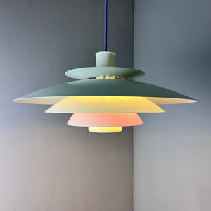 Lamellenlampe weiß lila von Formlight