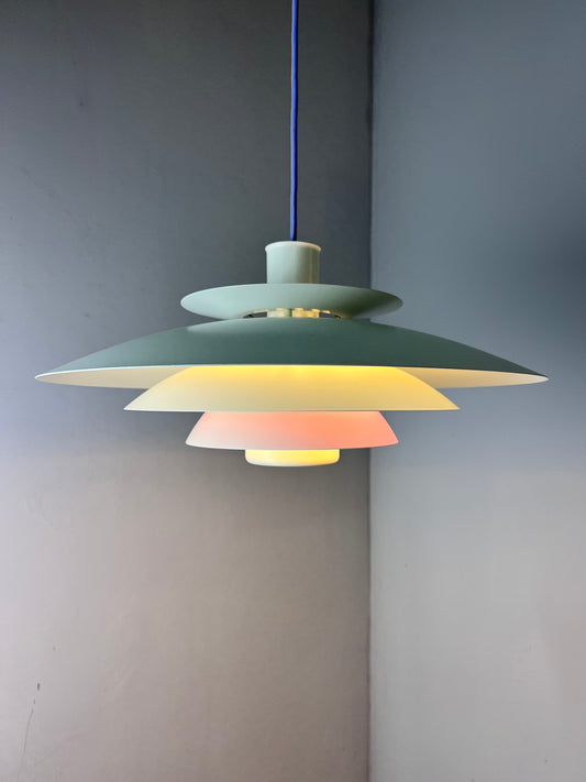 Lamellenlampe weiß lila von Formlight