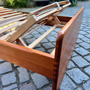 Gästebett Massivholz Teak 100x200 mit Matratze