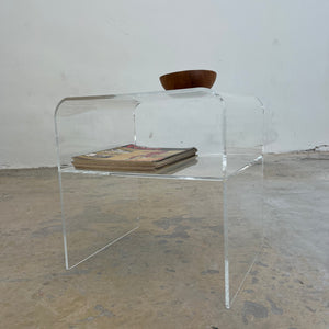 Beistelltisch Plexiglas mit Ablagefach