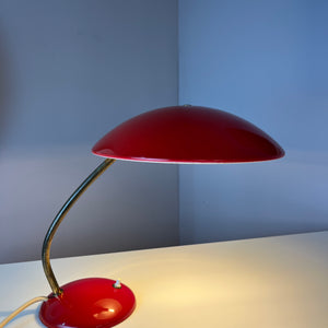 Schreibtischlampe Typ 6781 rot von Christian Dell für Kaiser Idell