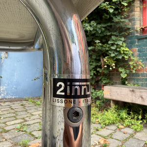 Schreibtisch weiß Fiberglas Chrom von 2 INN Lissone