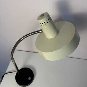 Schreibtischlampe altweiß mit beweglichem Arm