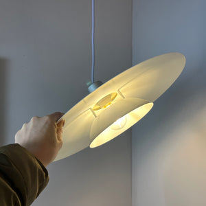 Lamellenlampe weiß silber von Design Light