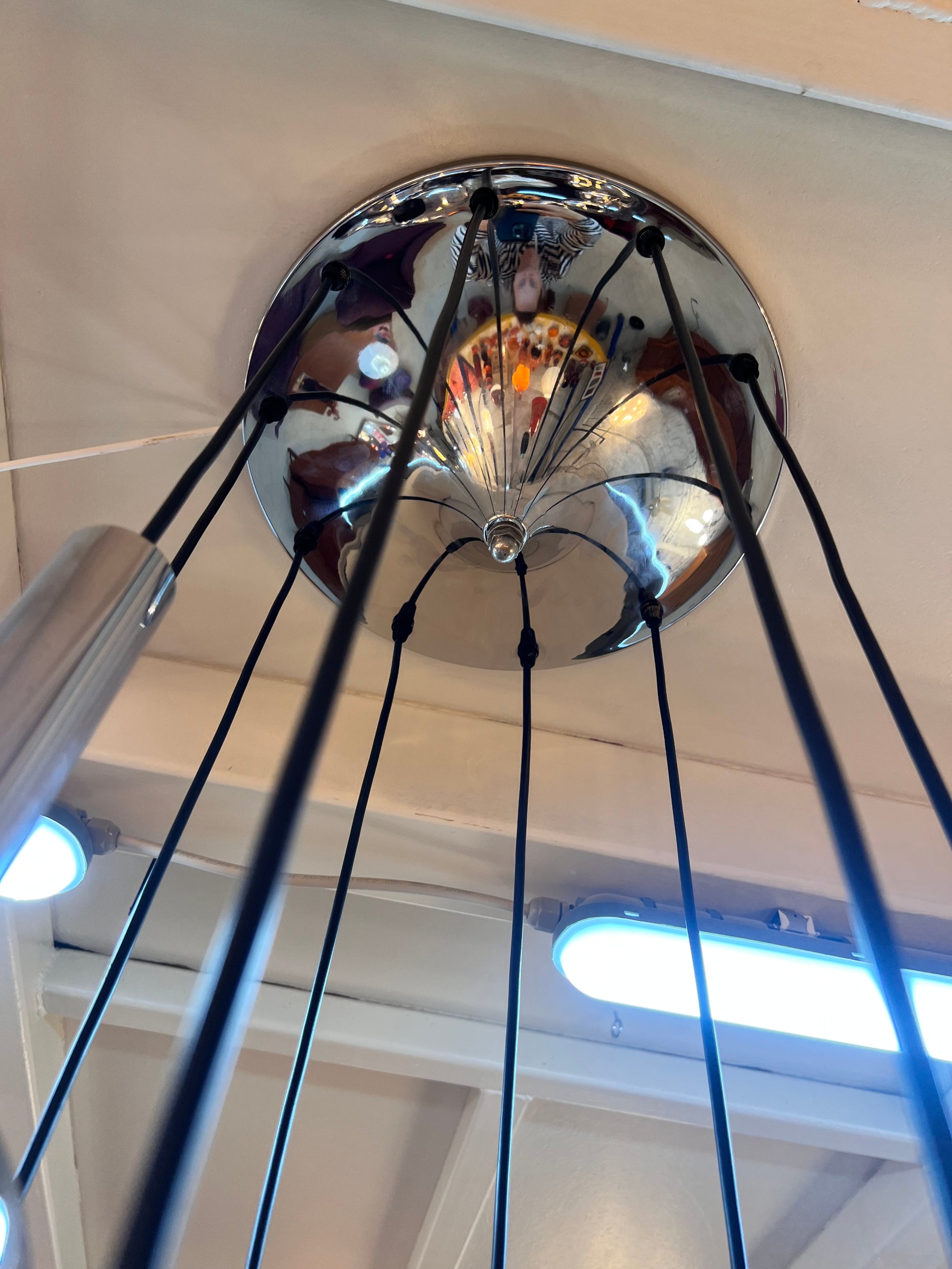 Kaskadenlampe 10-flammig Chrom von STAFF