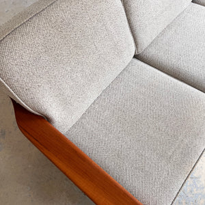 3-Sitzer Sofa Teak & Wolle aus Dänemark