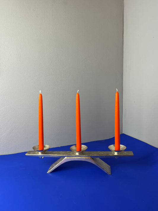 Kerzenständer versilbert von Kurt Radtke für WMF Ikora