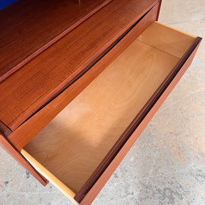 Sekretär Teak mit Schminktisch & Spiegel aus Dänemark