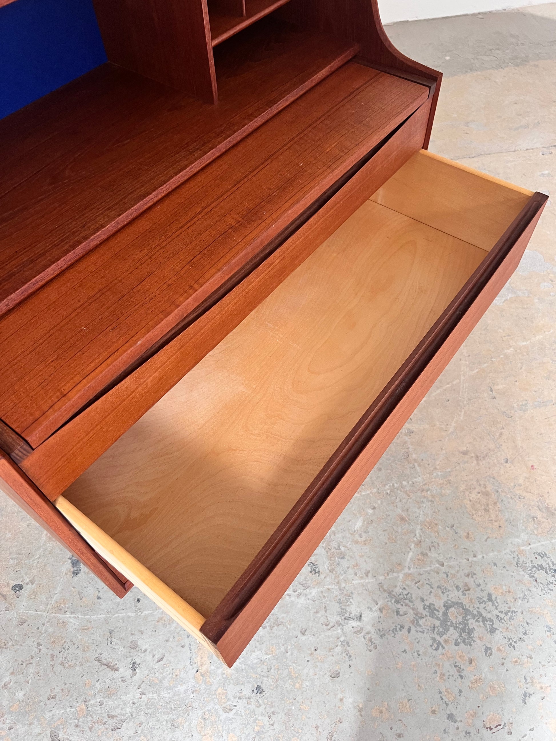 Sekretär Teak mit Schminktisch & Spiegel aus Dänemark