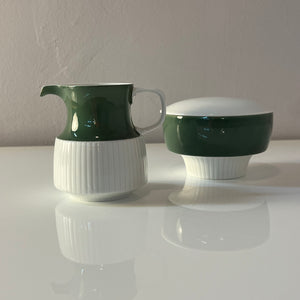 Set: Zucker & Milch Modulation Secunda grün von Tapio Wirkkala für Rosenthal