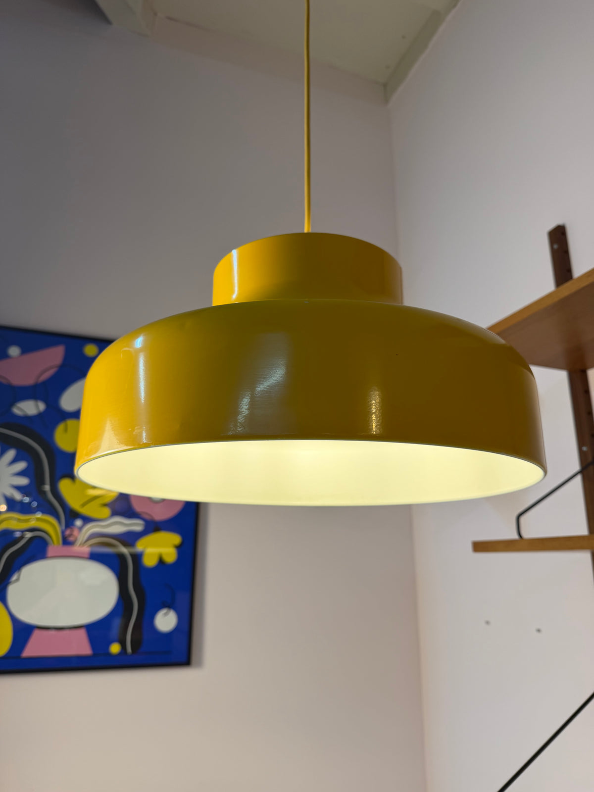 Hängelampe gelb aus Dänemark